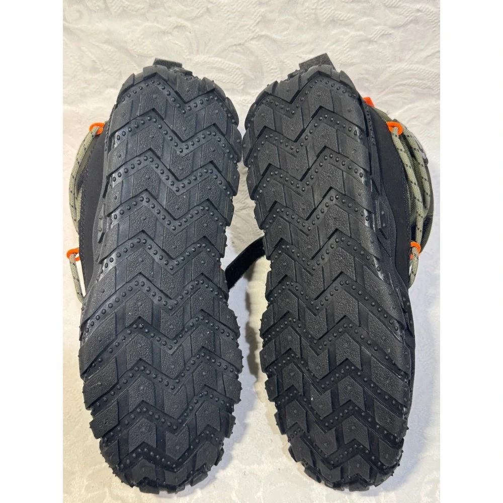 Grnkids Kids Winter Boots‎ US 4 EU 36 Olive Black Orange Fur Hiking Shoes